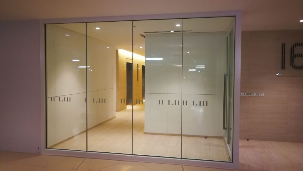 fire rated glass in residential high-rise buildings