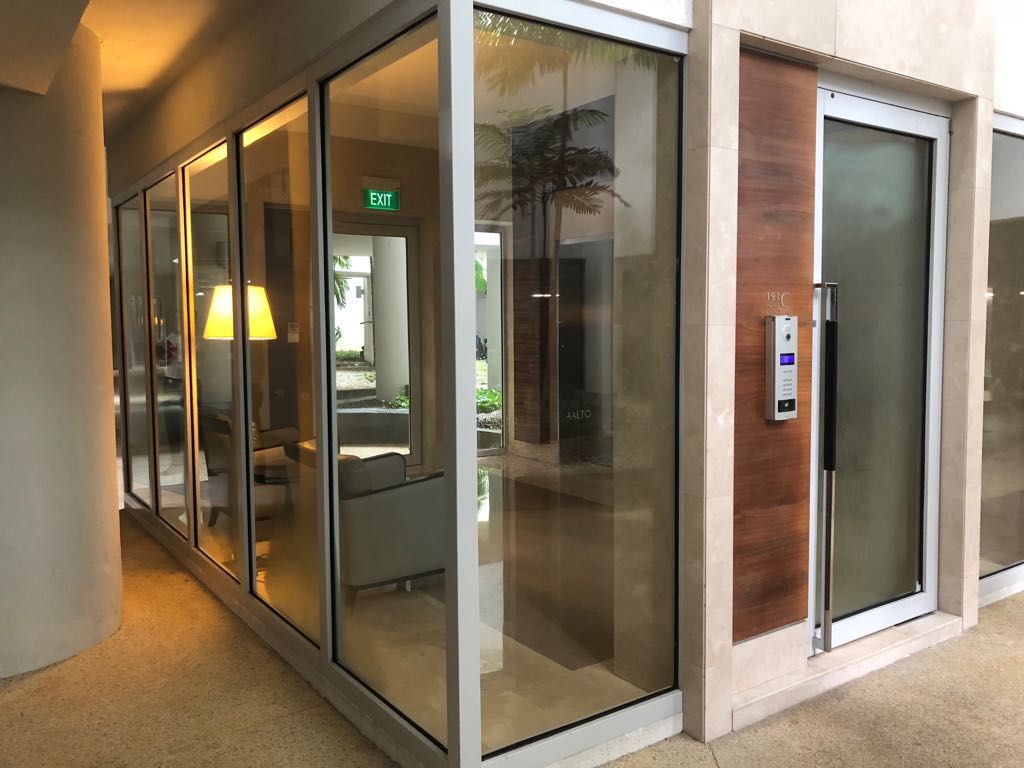fire rated glass in residential high rise buildings