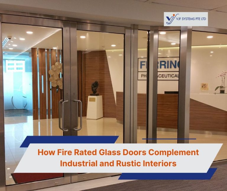 How fire rated glass doors complement industrial and rustic interiors