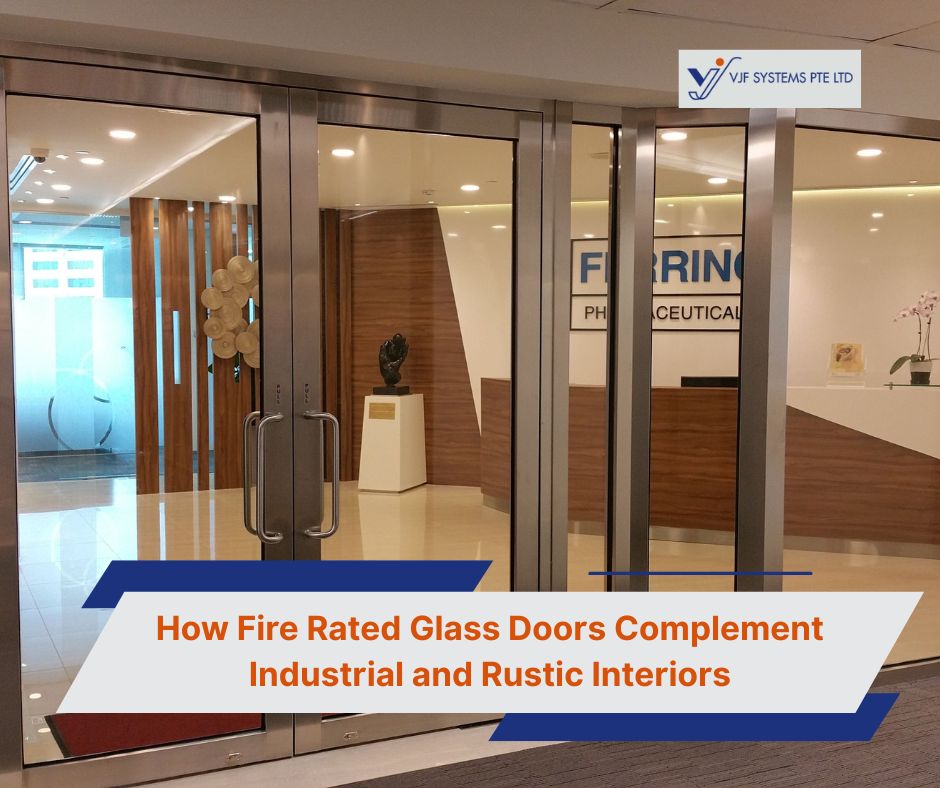 fire rated glass doors complement industrial and rustic interiors